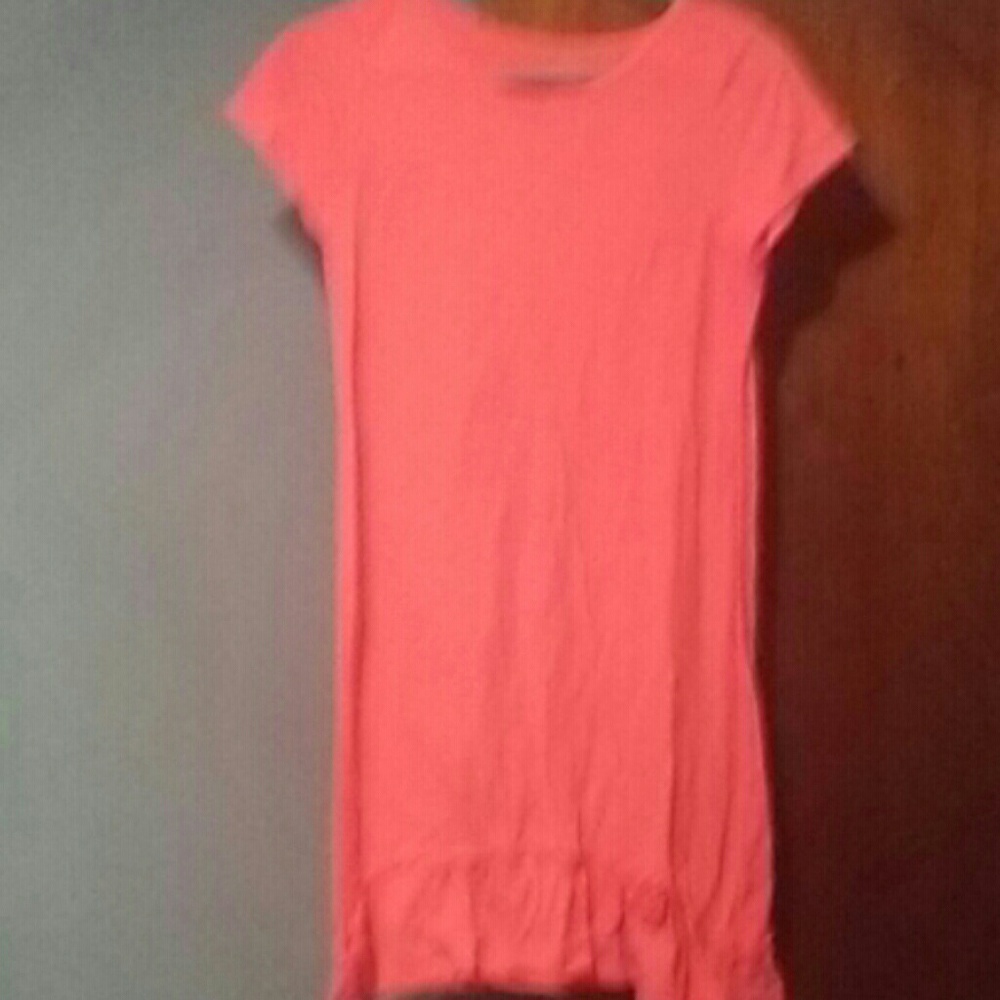Salmon colored dress